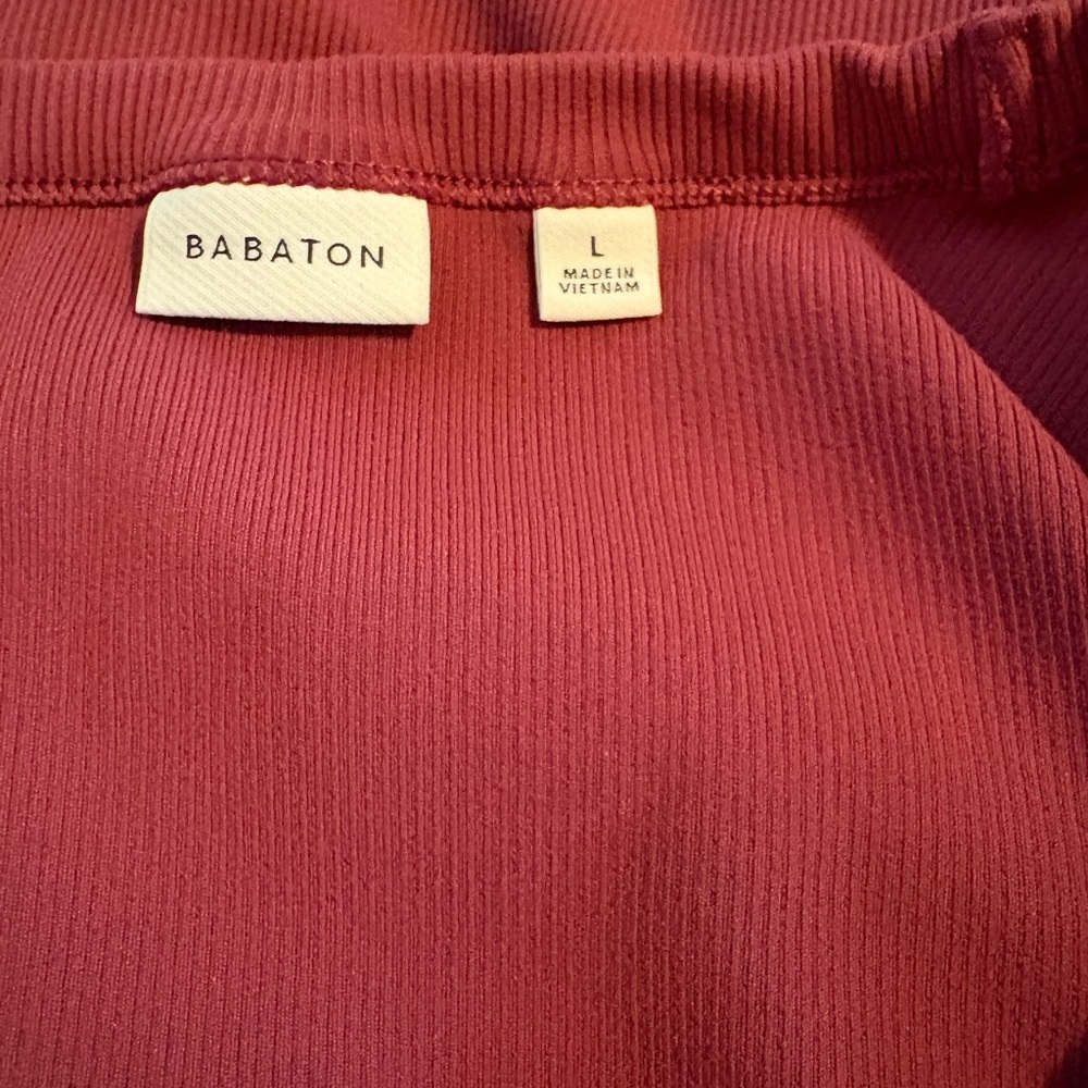 Babaton Burgundy Long Sleeve Bodysuit (0945) - Picture 3 of 5